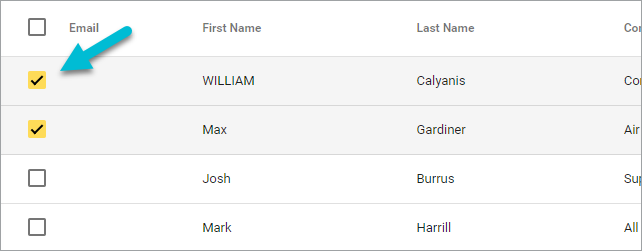 Select individual records