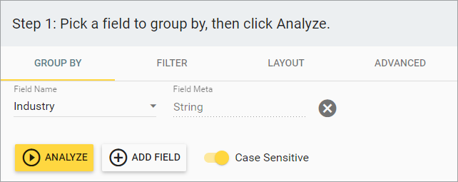 Step 1 select field