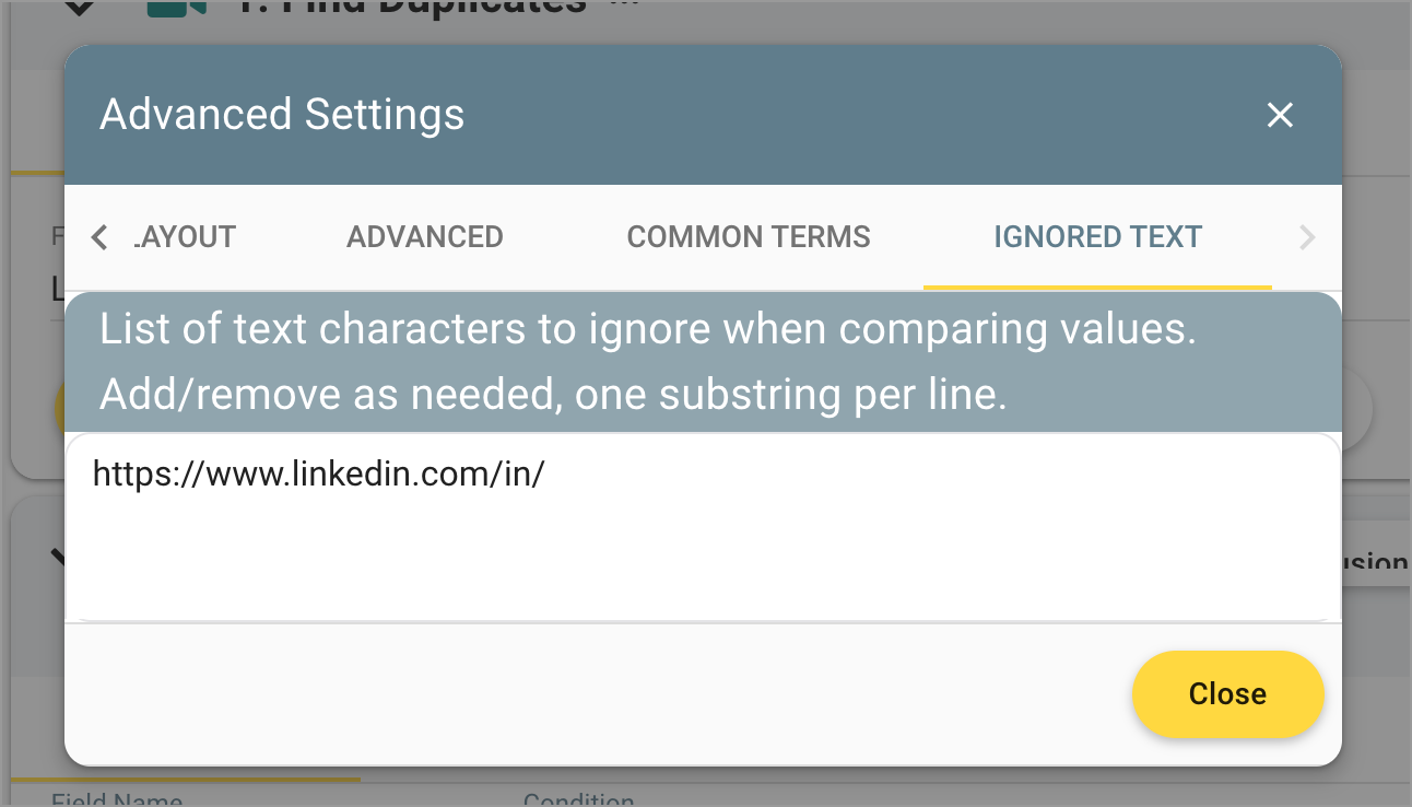 merge-duplicates-linkedin-bio-step-1-ignored-text-popup.png