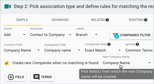 Create a new record if no match is found