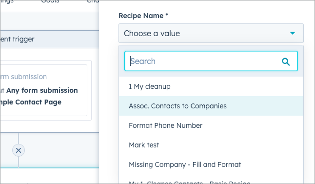 Choose Insycle recipe
