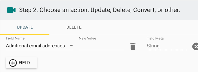 Step 2 Delete additional email addresses