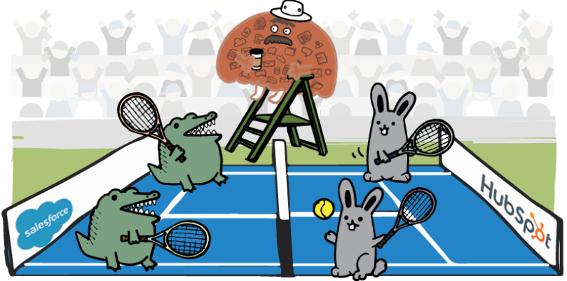 deduplicate salesforce and hubspot