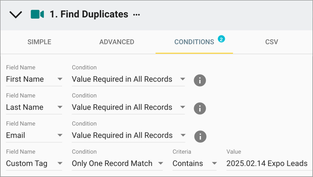 merge-duplicates-hubspot-contacts-step-1-conditions-only-one match-custom-tag.png