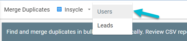 users and lead object types