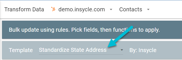 address template
